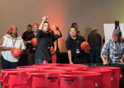 ROCK THE HOUSE - COMPANY PARTY GAMES, RED CUP SHOOT OUT