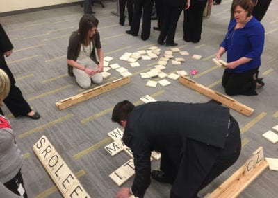 ROCK THE HOUSE - COMPANY PARTY GAMES, GIANT SCRABBLE